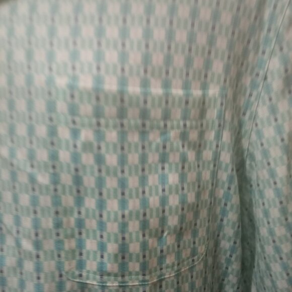 Nat Nast Shirt Men Large L Bowling Silk Cotton Diamond Luxury Originals Button - Picture 2 of 13